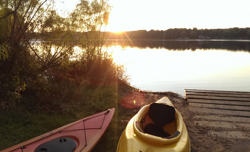 Kayaks at Clarklake