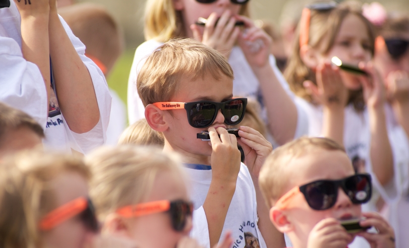 Blue Festival harmonica kids