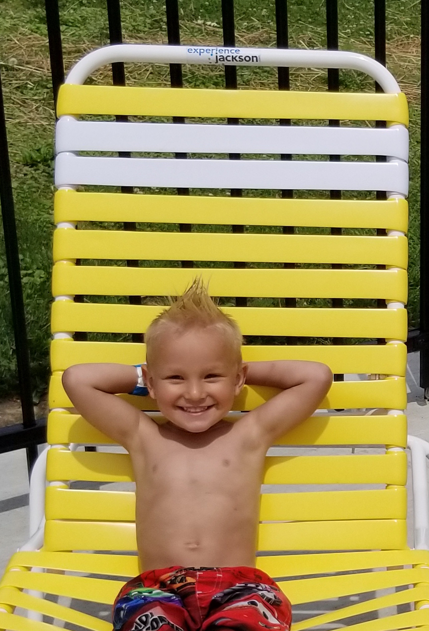 Boy at Splash Pad