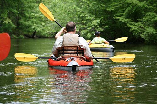 Canoe in Grand River